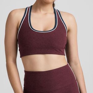 Beyond Yoga Spacedye Ready Bra Bra USA Made Burgundy Navy Heather Large